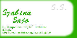 szabina sajo business card